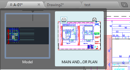 AutoCAD 2014 File Tabs Preview