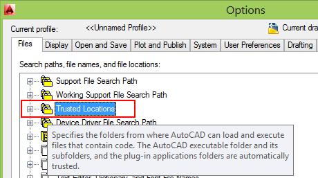 AutoCAD 2014 Options Files