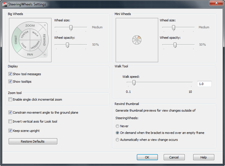 AutoCAD 2022 for Mac Help, Loft Settings Dialog Box