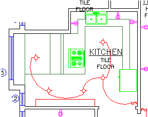 Kitchen without the xclip boundary visible