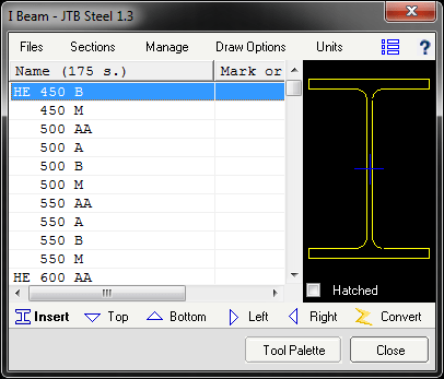 autocad lisp steel sections