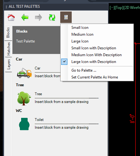 autolisp cad tool palettes